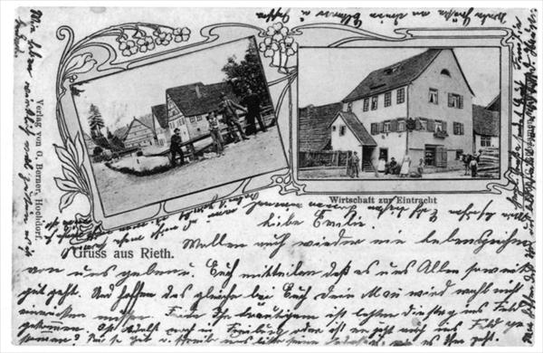 Fakler-Mühle und Gaststätte »Eintracht« damals