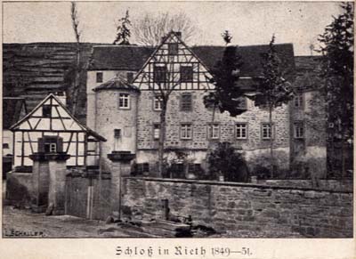 Schloss Riet gegen Ende des 19. Jahrhunderts
